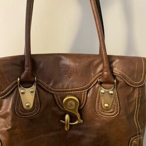 Prada Brown Leather Shoulder Bag